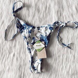 NWT Berlook Floral Bikini Bottoms Size Large